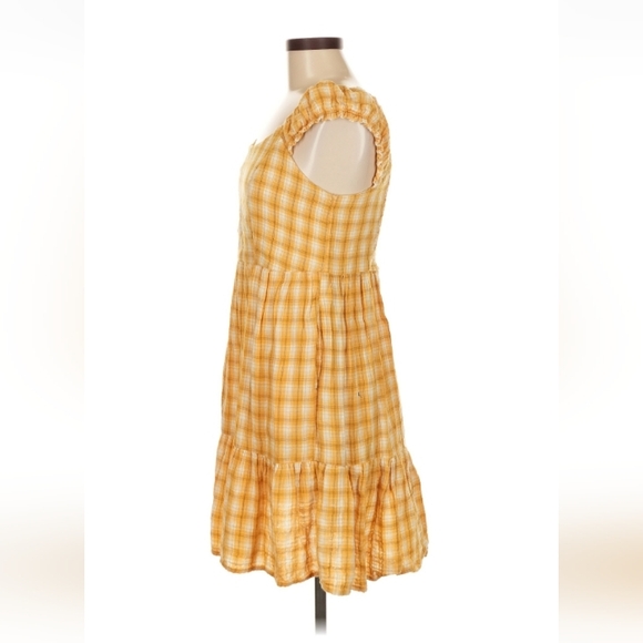 Old Navy Yellow Gingham Dress M $45 Retail - Picture 5 of 8